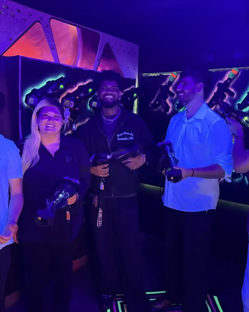 Team night at laser tag